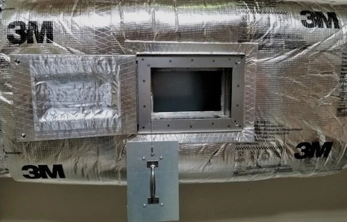 Grease Duct Access Panel Installation